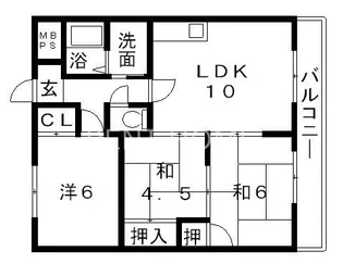 メゾンデトワール【2階】の間取り