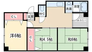 meet Me天神橋【4階】の間取り