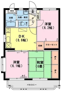 ユーミーアローレ【2階】の間取り