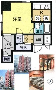 リレント日暮里【3階】の間取り