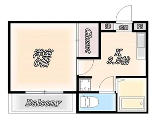 プライムK【3階】の間取り