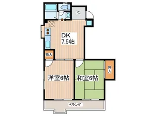 サンライズ61【1階】の間取り