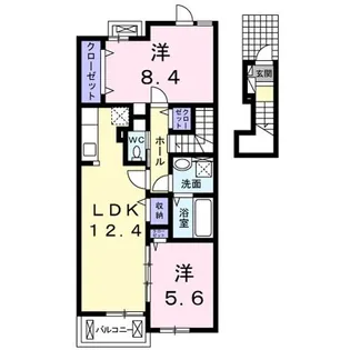 ソレアード【2階】の間取り