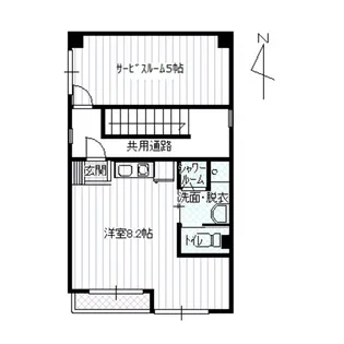 S・スタジオ【3階】の間取り