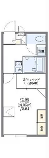 レオパレスしんでん【2階】の間取り