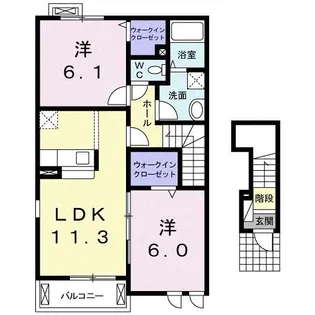 アンジュA【2階】の間取り