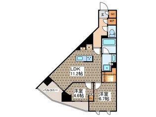 プラウドシティ方南町【2階】の間取り