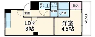 ホームベース曲金【4階】の間取り