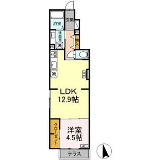 グラナーデ成城学園前B【1階】の間取り