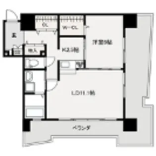 サンシャイン プリンセス 北九州【5階】の間取り