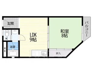 新遠里小野マンション【3階】の間取り