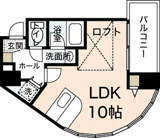 プロヴァンス東白島【5階】の間取り