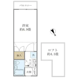 アーデル飛田給【1階】の間取り