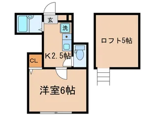 バーミープレイス喜多見【1階】の間取り