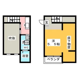 ローレル フォレスタ 本陣【1階】の間取り
