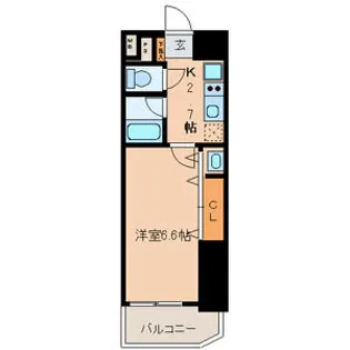 ベレーサ名駅ウエスト【3階】の間取り
