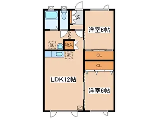 エスポワール【2階】の間取り
