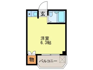 ハイツ日岡【4階】の間取り