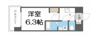 エスリードレジデンス大阪福島シティウエスト【11階】の間取り