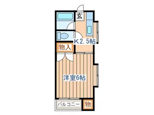 ドミ-ルキャロツト【1階】の間取り