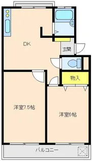 カーネル三恵【3階】の間取り