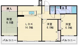 レジデンスふじみ野【4階】の間取り