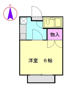 コーポクヌギ【2階】の間取り