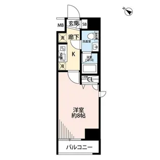 プレール・ドゥーク有明【5階】の間取り