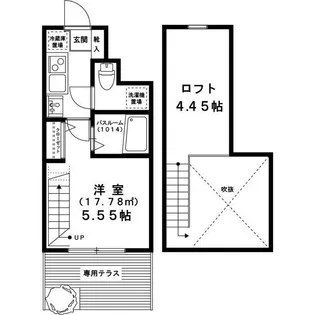 フレクション千歳船橋【1階】の間取り
