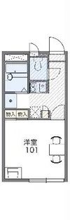 レオパレスMK I【2階】の間取り