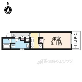 LaFiteKARASUMA【3階】の間取り