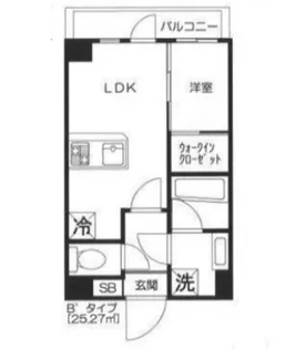 アジールコート芝公園【8階】の間取り