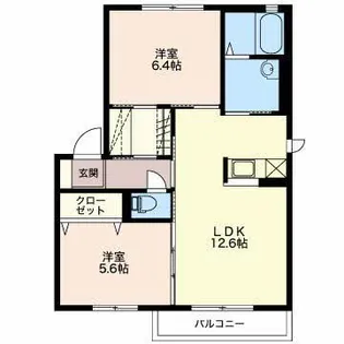 グリーンヒルズ【1階】の間取り