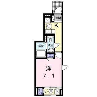 エスポワール北山【1階】の間取り