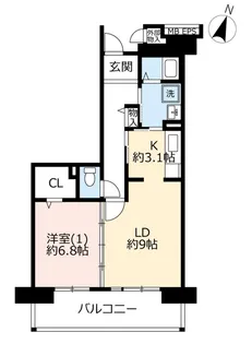 URアーベイン大宮【4階】の間取り