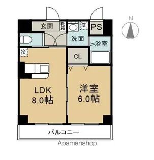 金池88ビルディング【4階】の間取り