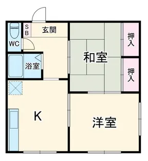 コーポヒライ【1階】の間取り