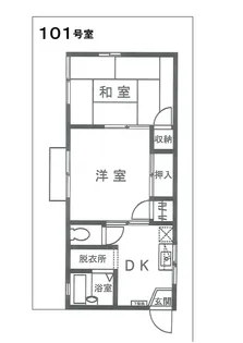 プリモコート赤山【1階】の間取り