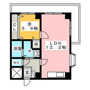 ハイツ三浦【2階】の間取り