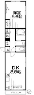 サルーテ森下【4階】の間取り
