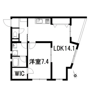 泰洋アパートメント【2階】の間取り