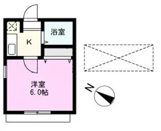 アネックス春日部24期B【2階】の間取り