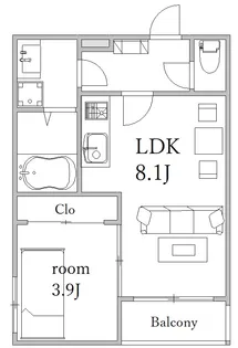ソラナK【2階】の間取り