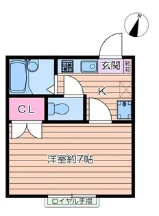 パルテール一之江I【2階】の間取り