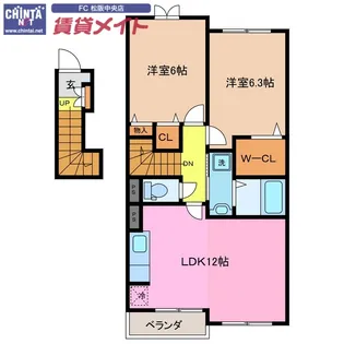 フォーシーズン Y【2階】の間取り