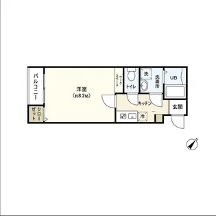 TROIS五輪【3階】の間取り