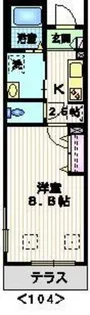 アズール自由が丘【1階】の間取り