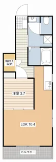 バルカロール【1階】の間取り