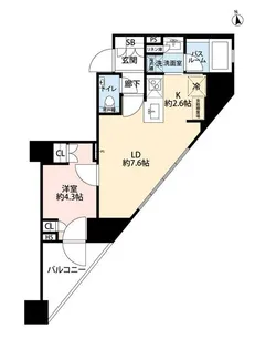 オープンレジデンシア品川中延ステーションフロント【3階】の間取り