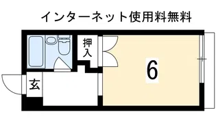 シェアフラット岩倉【2階】の間取り